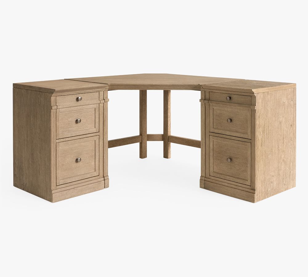 Livingston Corner Desk with Drawers Pottery Barn