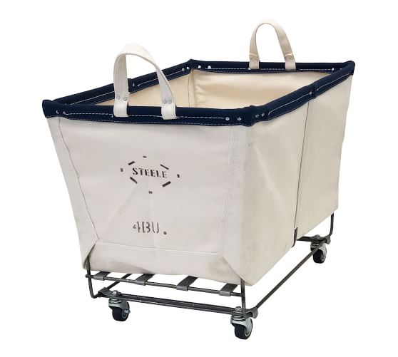 canvas shopping cart with wheels