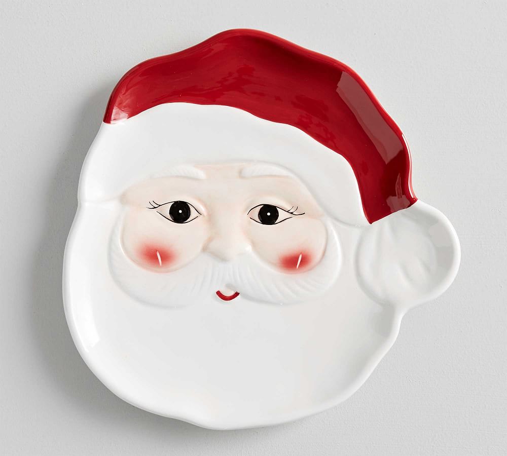 Pottery Barn Kids Nostalgic Santa Plates Tumblers Christmas Holiday Set 