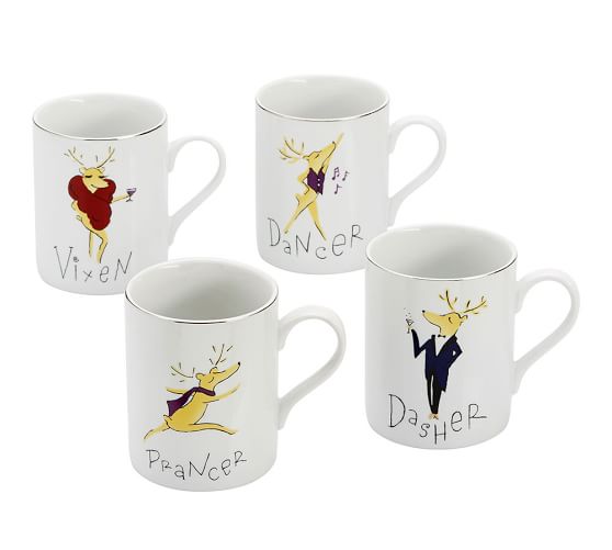 Pick 1 or more Santa's Reindeer Coffee Cups Mugs Ltd Commodities Replacements 