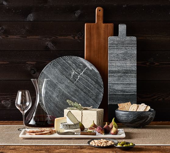 Divit Shilp 12 Inches Elegant Marble Serving Cheese Board.