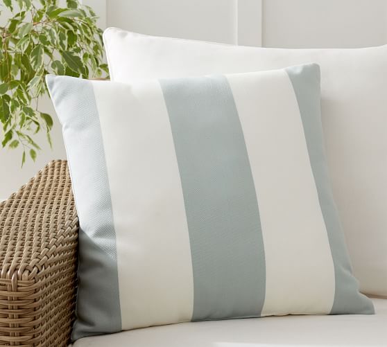Classic Striped Indoor Outdoor Pillows, Pottery Barn Pillows Outdoors