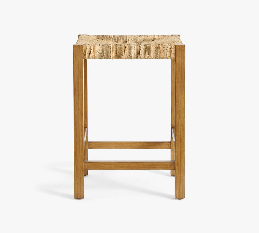 Malibu Woven Backless Bar & Counter Stools Pottery Barn