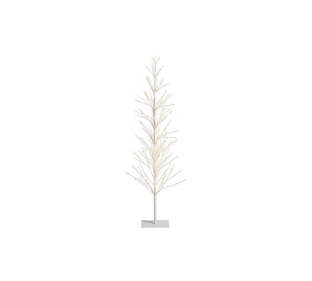 PreLit Twinkling Twig Trees Pottery Barn