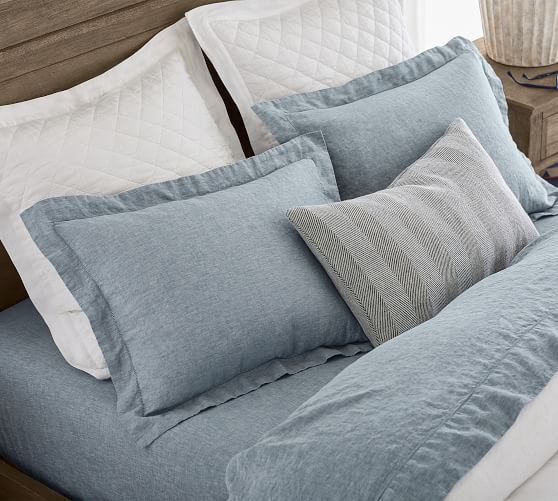 pottery barn mineral blue quilt