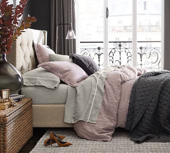 pottery barn lavender duvet