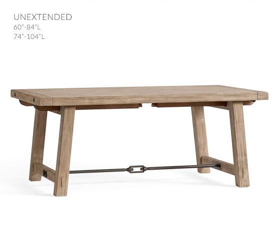 Benchwright Extending Dining Table Pottery Barn Benchwright Extending Dining Table, 60 X 32 Dining Table