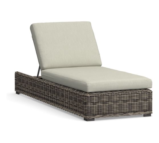 Single and Double Chaise Lounge Chair Pottery Barn