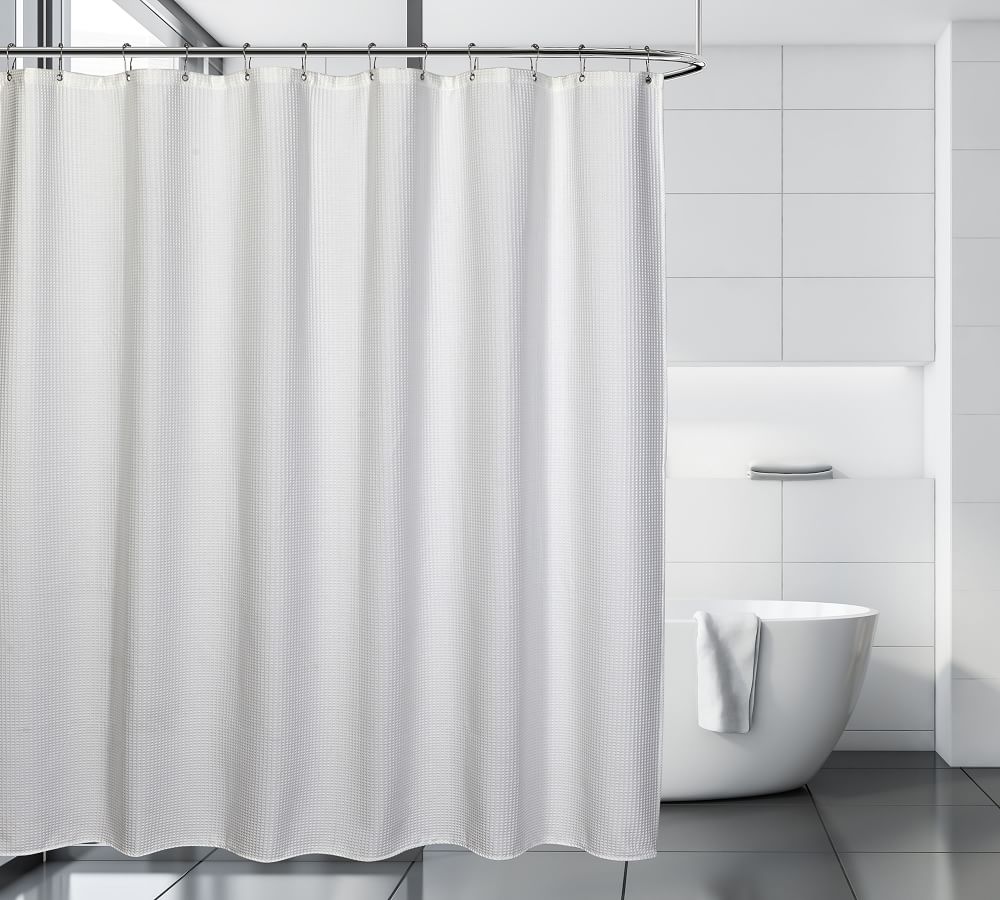 Mallt PolyCotton Shower Curtain Pottery Barn