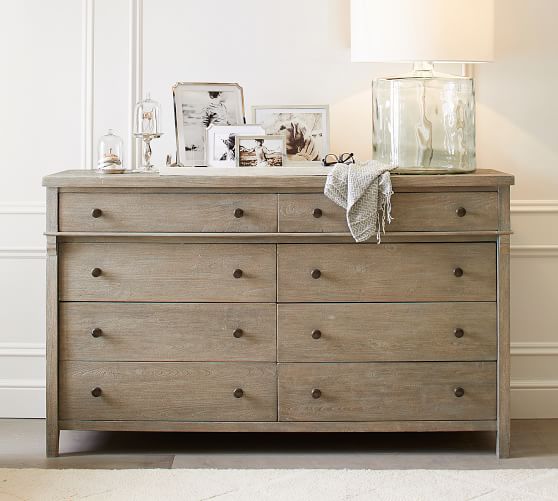 Toulouse 8 Drawer Wide Dresser, 36 X 18 Dresser Dimensions