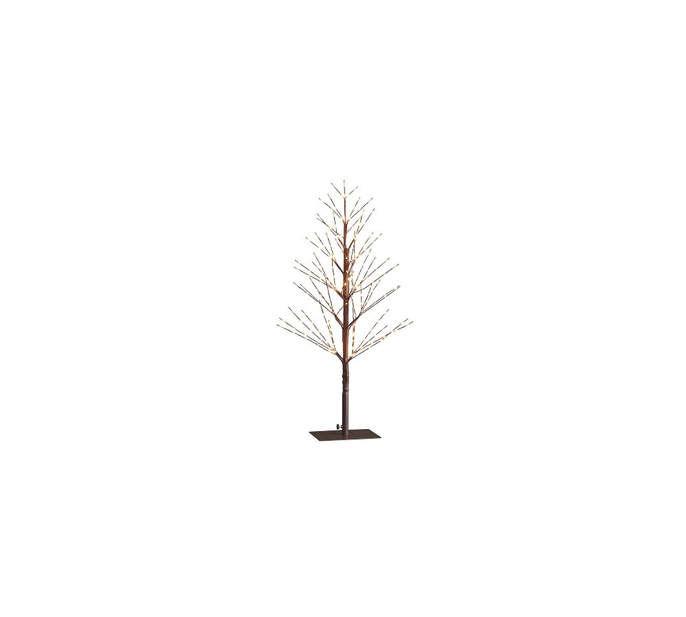 PreLit Twinkling Twig Trees Pottery Barn