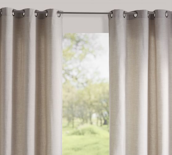 Pottery Barn Set of 2 Sunbrella® Solid Outdoor Grommet Curtains 50" x 96" Spa 