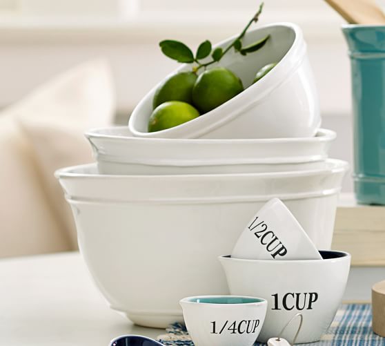 ceramic mixing bowl set with lids