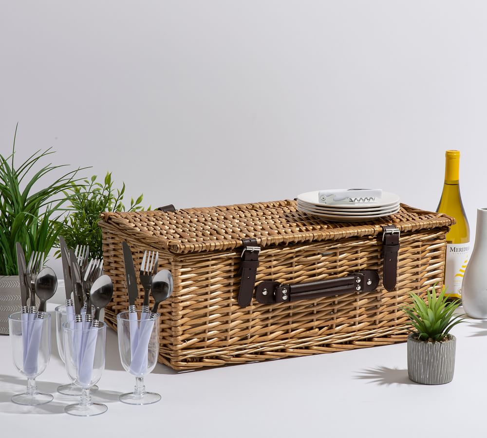 Providence Woven Picnic Baskets Pottery Barn