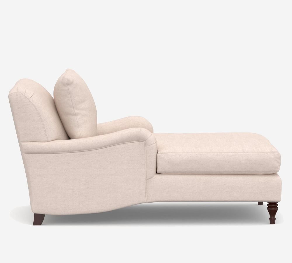 Carlisle Upholstered Chaise Lounge Pottery Barn