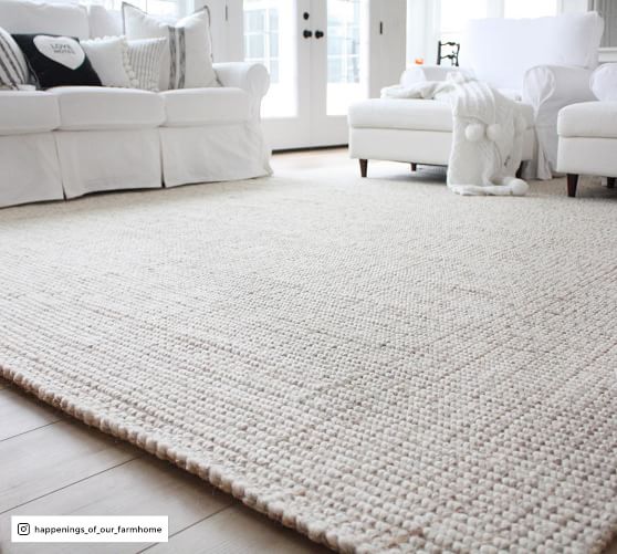 Chunky Wool Jute Rug Pottery Barn, Are Jute Rugs Good For Bedroom Furniture