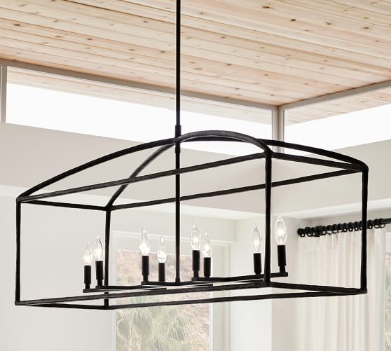 Fallon Forged-Iron Linear Chandelier 