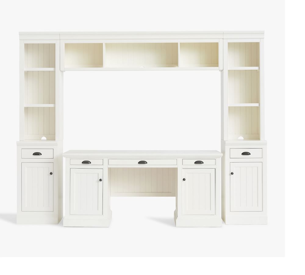 Aubrey Desk with 104" Bookcase Suite & Bridge Pottery Barn