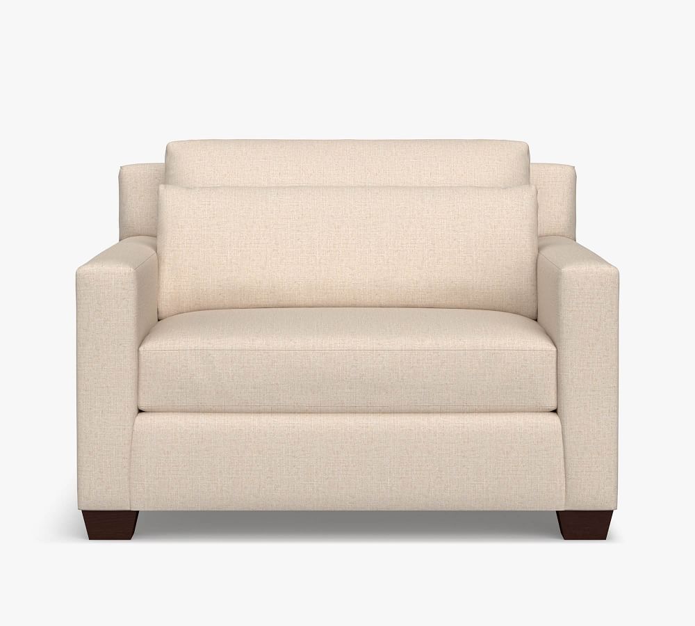 York Square Arm Deep Upholstered Chair-And-A-Half | Pottery Barn