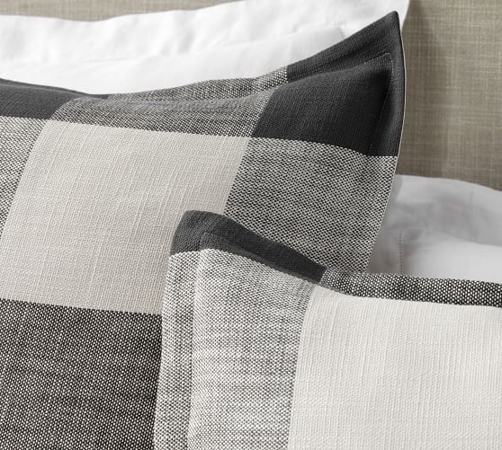 pottery barn bryce buffalo check duvet