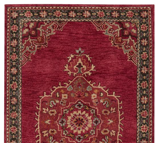 Red Multi Aamir Persian Rug Pottery Barn, Why Are Persian Rugs Red