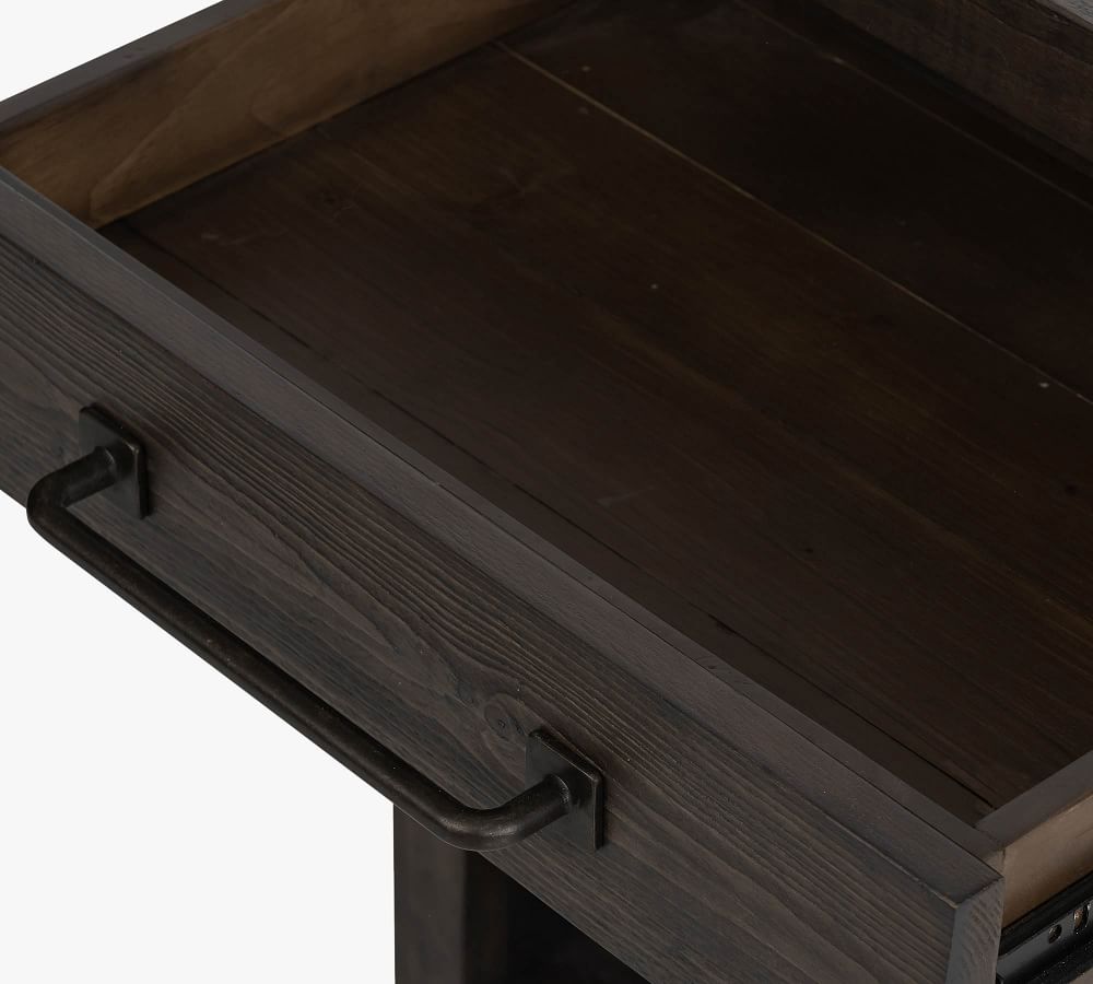 Novato 23" Reclaimed Wood End Table Pottery Barn