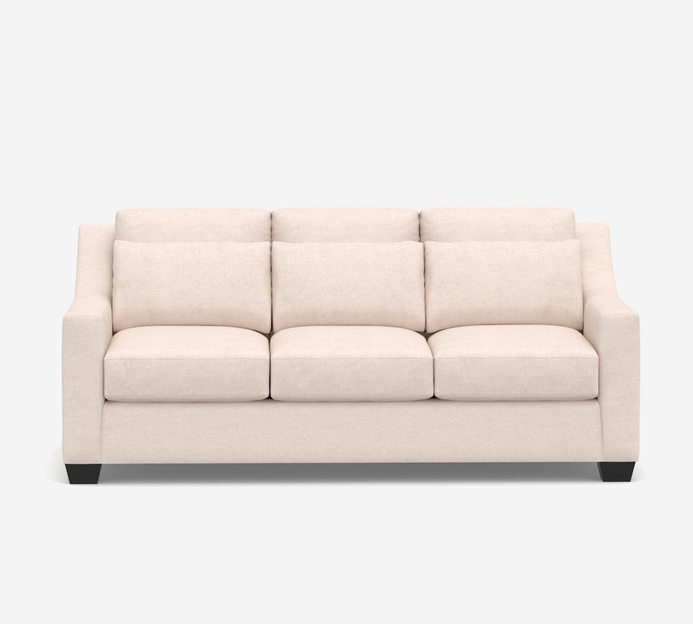 York Slope Arm Deep Seat Fabric Sofa Pottery Barn