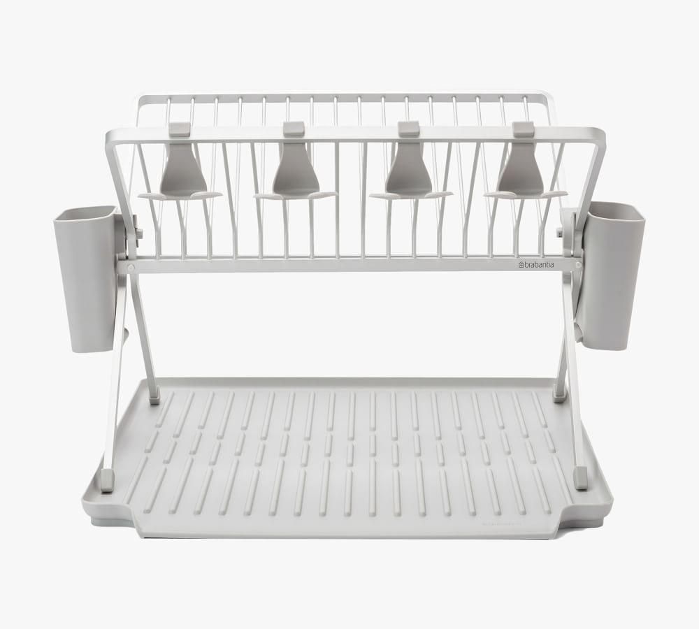 Brabantia Foldable Dish Drying Rack Pottery Barn