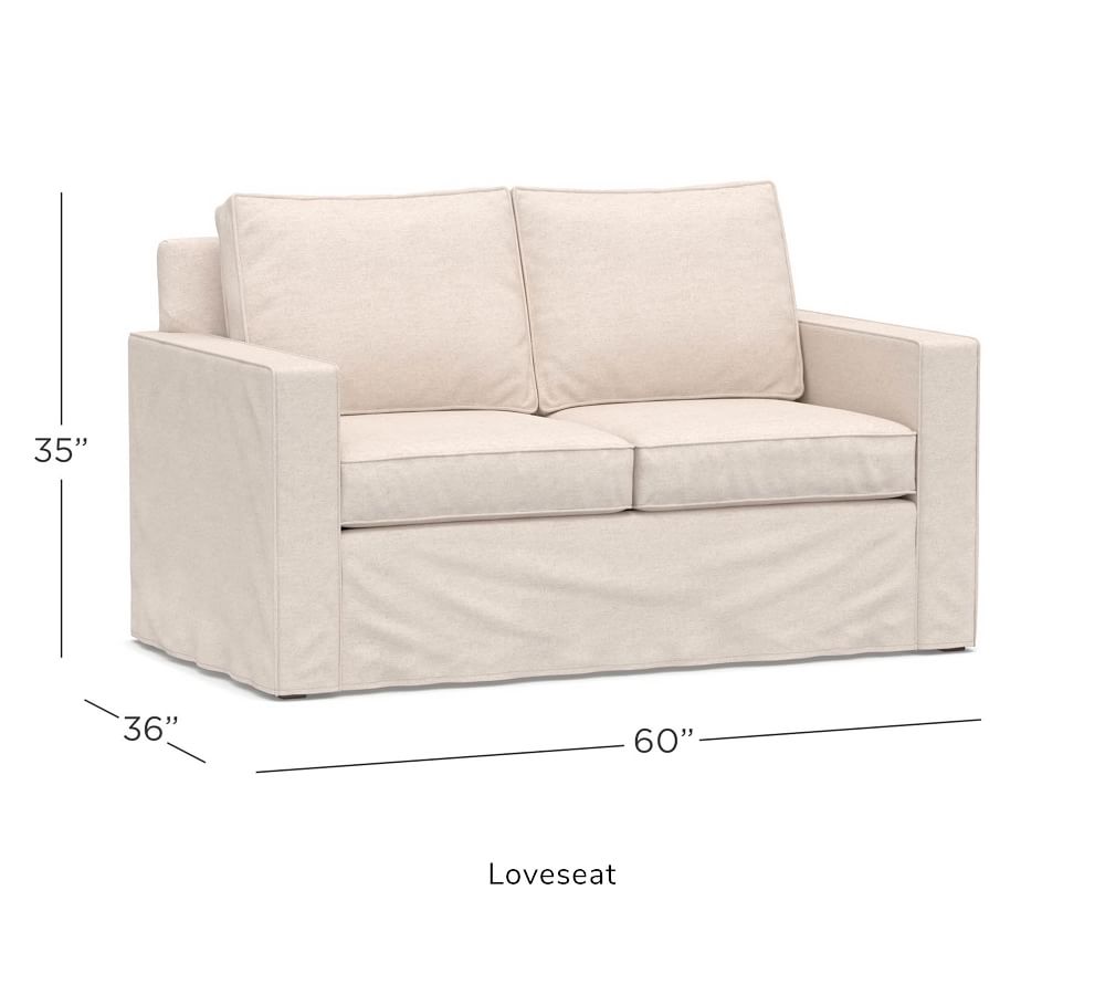 Cameron Square Arm Slipcovered Sofa Pottery Barn