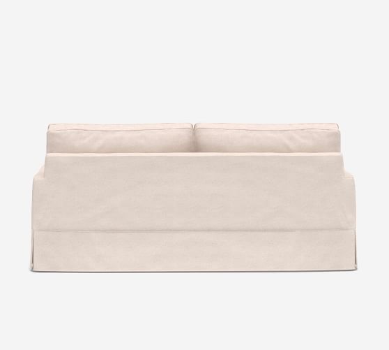 PB Comfort Square Arm Slipcovered Sleeper Sofa With Memory Foam Mattress | Pottery  Barn