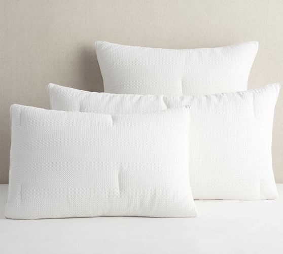 Details about   SKY White SMOCKED CHEVRON King Pillow Sham Qt 2  100% Cotton Bedding 