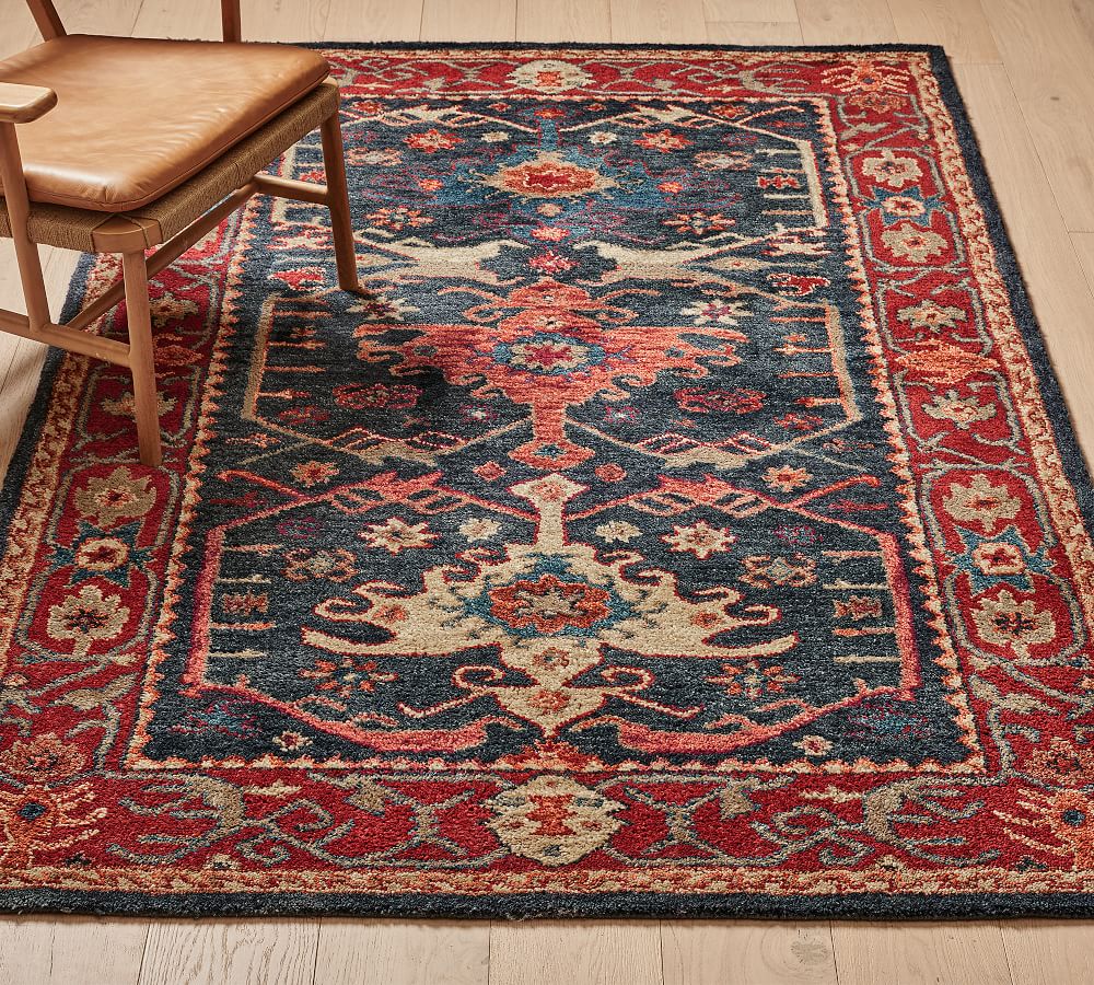 Indigo Channing Persian Rug Pottery Barn