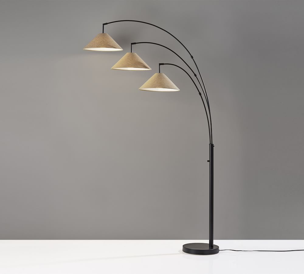 Serafina Metal 3-Arm Arc Floor Lamp | Pottery Barn