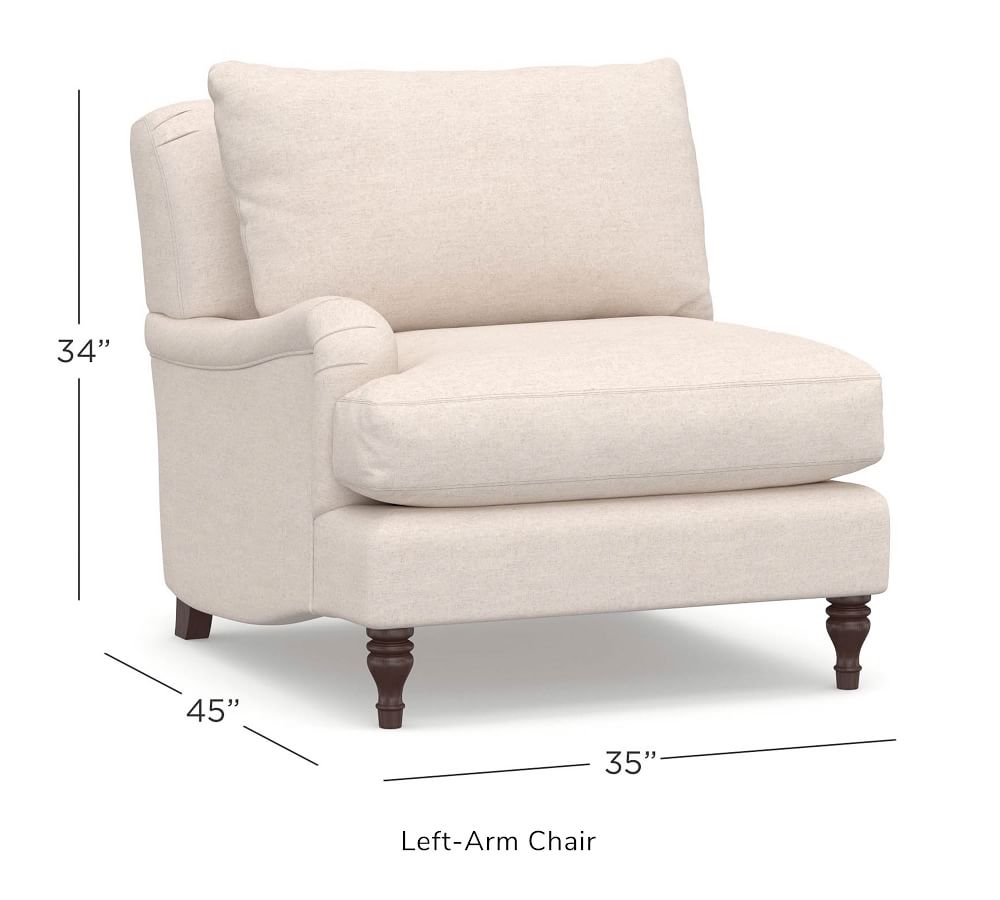 Build Your Own Carlisle Upholstered Sectional Components Pottery Barn