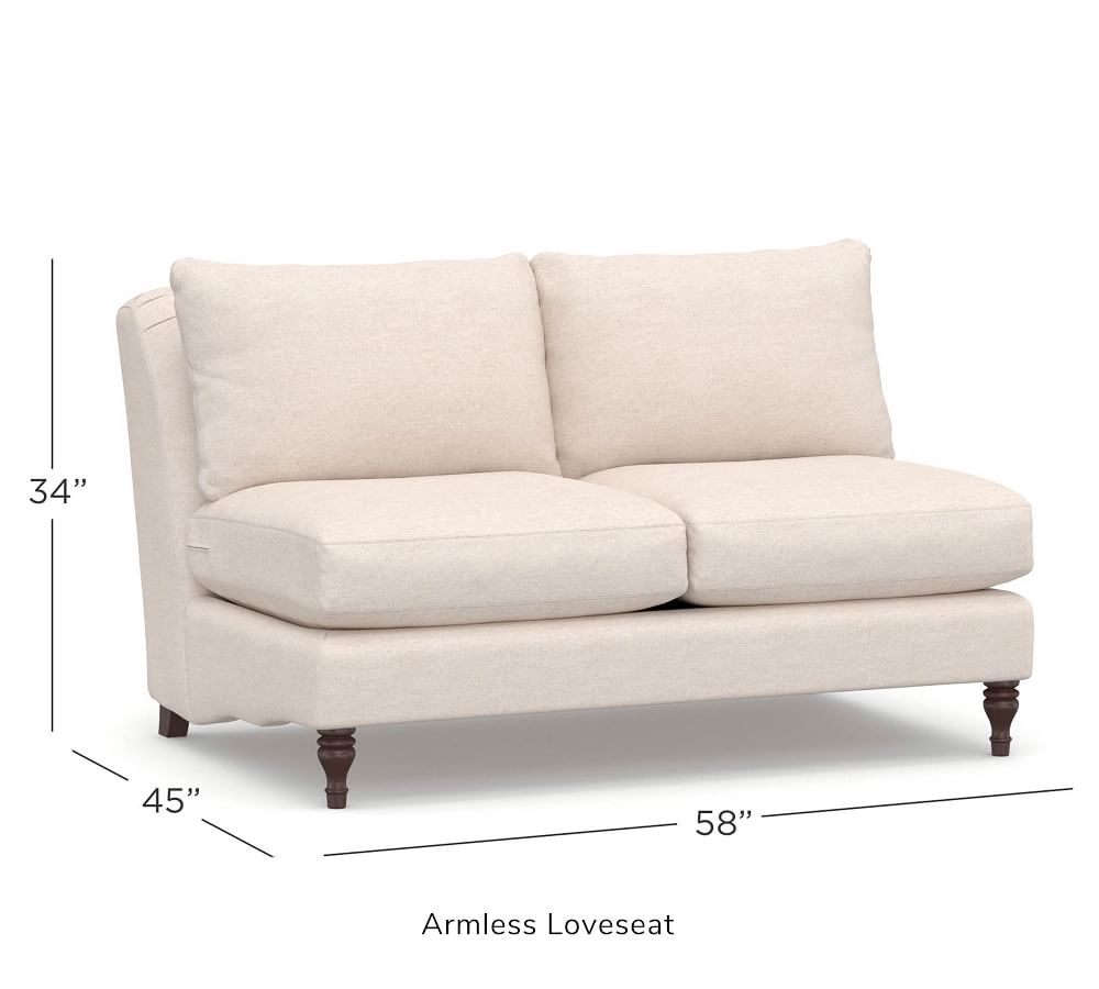 Build Your Own Carlisle Upholstered Sectional Components Pottery Barn