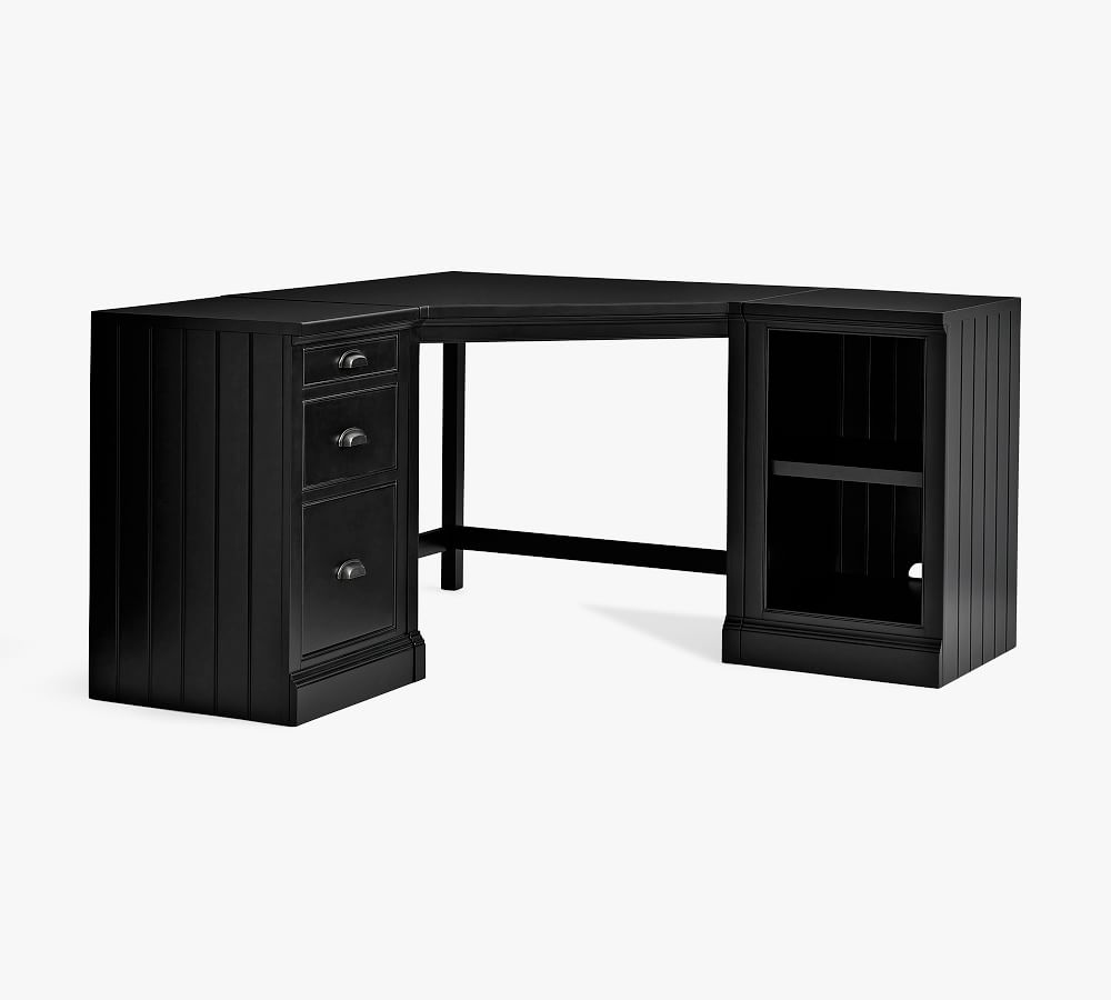Aubrey Corner Desk with Bookcase & File Cabinet | Pottery Barn