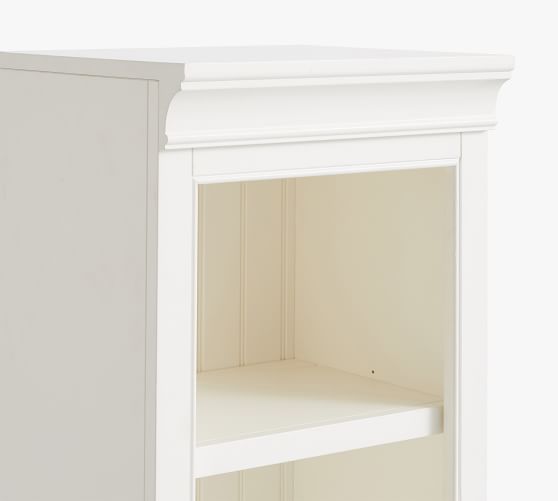 Aubrey 18 X 84 Narrow Bookcase With, 16 Wide White Bookcase