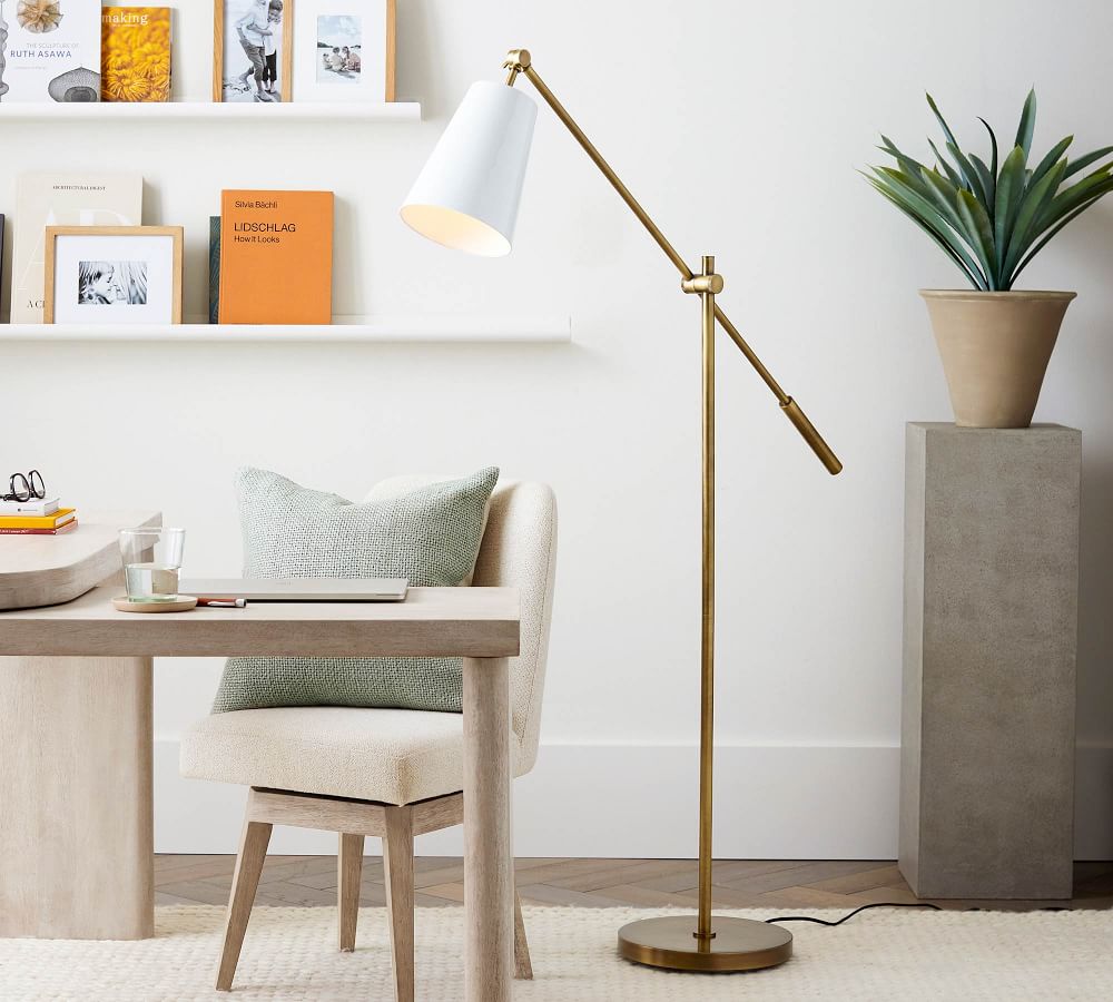 Elijah Metal Task Floor Lamp | Pottery Barn