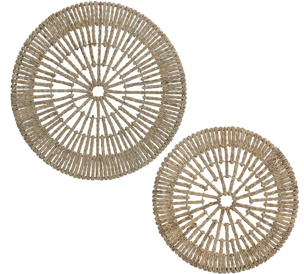 Paityn Round Woven Wall Art, Set of 2 | Pottery Barn