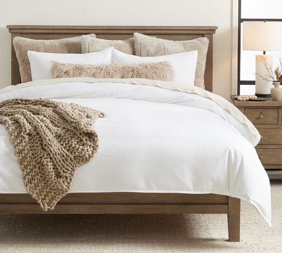 pottery barn flannel duvet