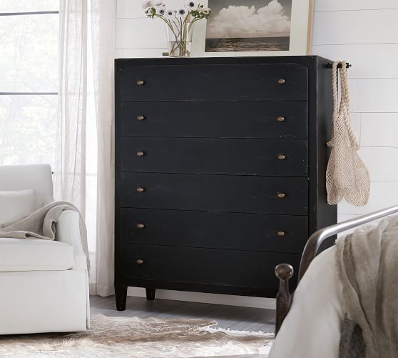 Blatchford 6 Drawer Tall Dresser, Grey Tall Dresser For Bedroom