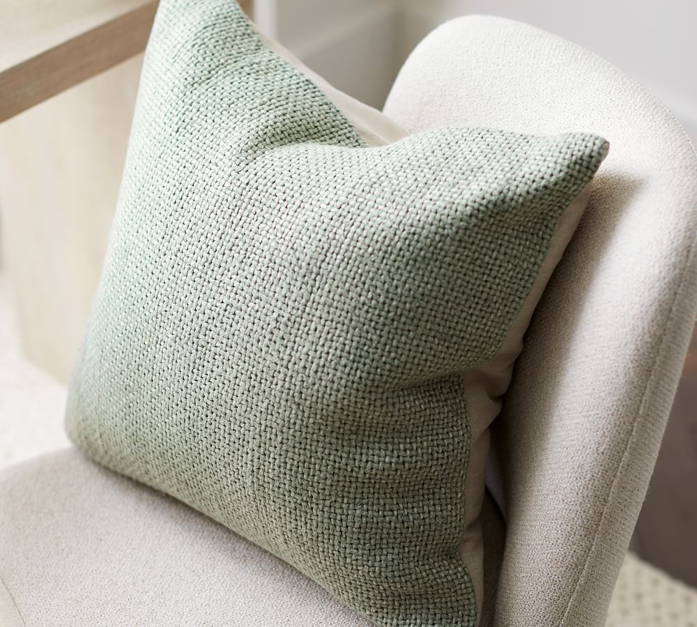 Faye Linen Textured Pillow Covers Pottery Barn