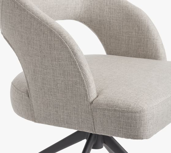Hartley Upholstered Swivel Desk Chair, Hartleys Replacement Office Chair Metal Base Plate