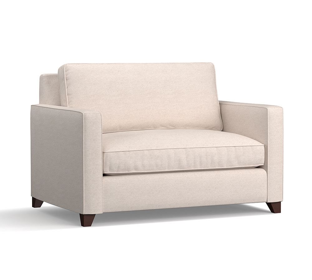 Cameron Square Arm Twin Sleeper Sofa For Small Spaces Pottery Barn