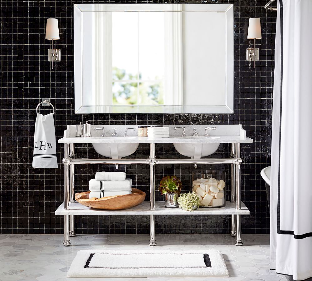 Memory Foam Bath Mat Pottery Barn