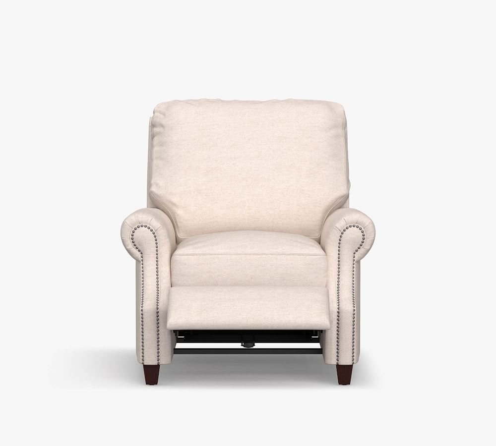 James Upholstered Recliner Chair Pottery Barn