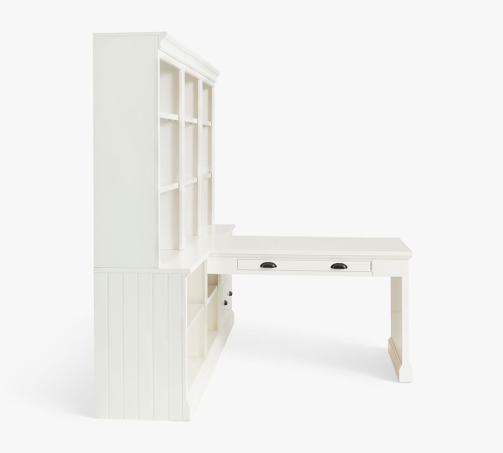 Aubrey Peninsula Desk with 108" Bookcase Suite Pottery Barn