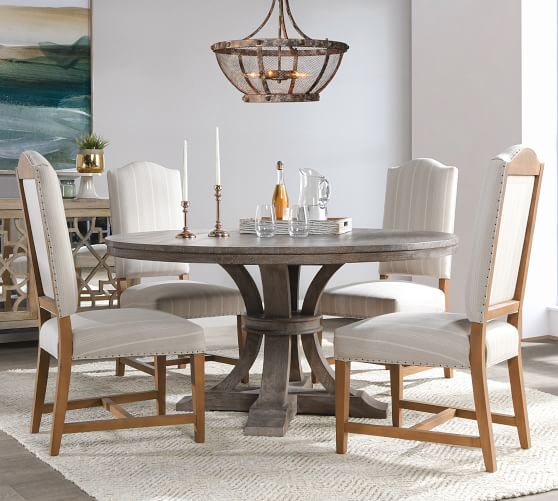 Delano 60 Round Dining Table Pottery, Round Dining Room Table 60