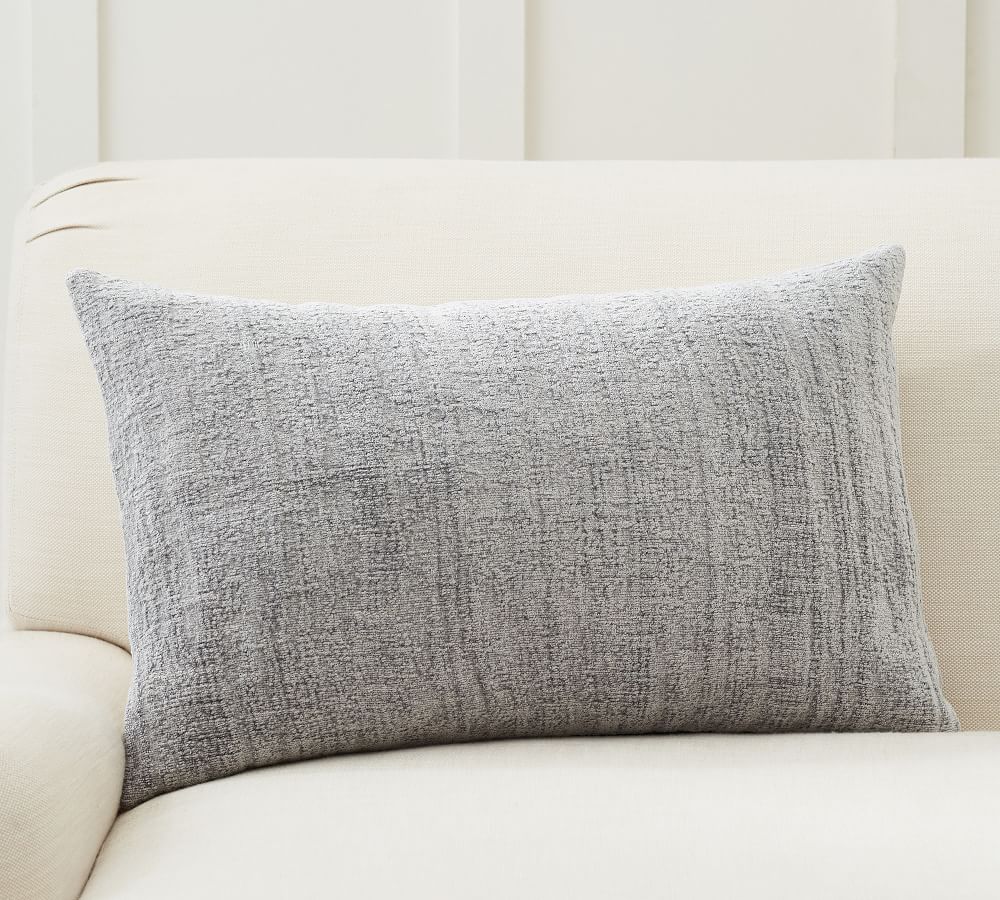 Journey Chenille Jacquard Lumbar Pillow Covers Pottery Barn