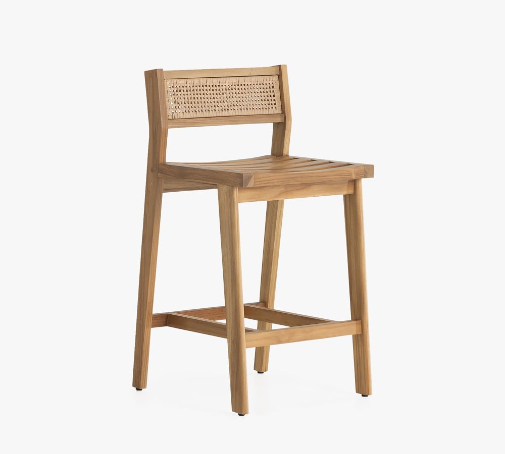 Dolores Outdoor FSC® Teak Bar & Counter Stools Pottery Barn